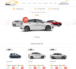 Rent A Car - V3 Hazır Web Sitesi