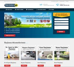 Böcek İlaçlama Firması  Hazır Web Sitesi